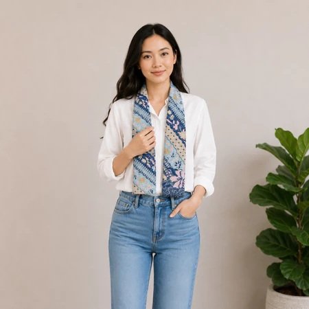 Syal Batik Unisex Modern: Sentuhan Sentuhan Etnik Elegan untuk Gaya Harian Pria dan Wanita